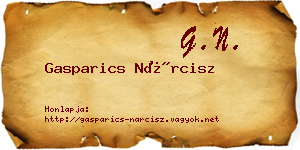 Gasparics Nárcisz névjegykártya